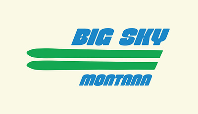 Retro Big Sky ski bigsky design graphic graphicdesign montana ski skiing