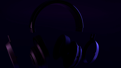 Primer Headphones 3d 3d animation animation blender headphones neon