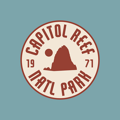 Capitol Reef National Park capitolreef graphic graphicdesign nationalpark nationalparks nature outdoor utah