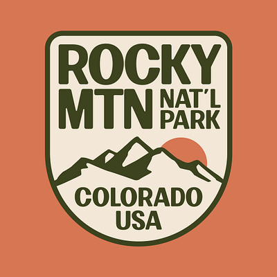 Rocky Mountain National Park colorado graphic graphic design nationalpark