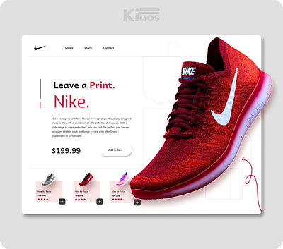 Nike Shoes design designer developer e commerce front end full stack graphic design hero section imagery landing landing page shoes ui ui ux ux web web design website website design