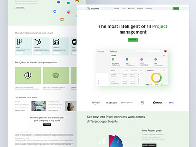 Project Management Landing Page adobe xd creativedesign design design inspiration figma landingpage landingpagedesign product design project management ui uiux user rescourse userexpriance userinterface ux web web responsive webdesign websitedesign wireframe