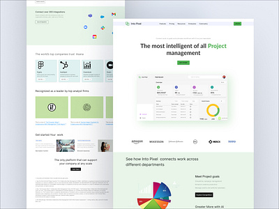 Project Management Landing Page adobe xd creativedesign design design inspiration figma landingpage landingpagedesign product design project management ui uiux user rescourse userexpriance userinterface ux web web responsive webdesign websitedesign wireframe