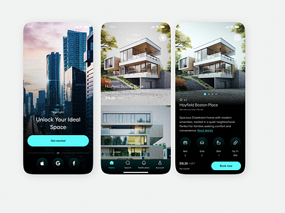 Real estate home rent services mobile app concept design agent app app design app design concept app ui best ui design creative design home rent house rent landlord mobile app mobile ui modern payment real estate real estate home realtor rent app ui