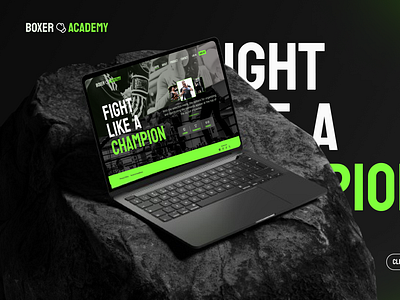 💪🏻BOXER ACADEMY || GYM Website how to design gym website