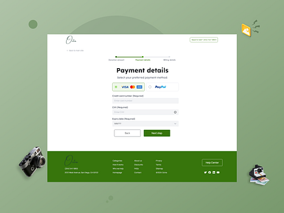 Payment Details Screen (octra) 2024 checkout design payment ui ux web app website