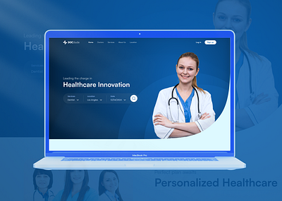 Docdude - Healthcare Website UI Design app design design healthcare modern ui professional ui ui ui design uiux web design web design ui web ui web ui design website website design