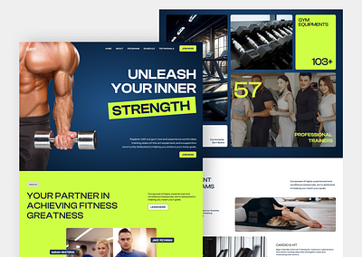 GRIT - A Gym Website gym gym website web web design website website design