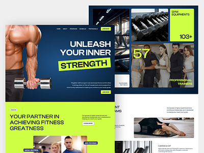 GRIT - A Gym Website gym gym website web web design website website design