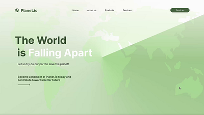 Planet.io website design screen animation ui uiux design ux design web ux website design