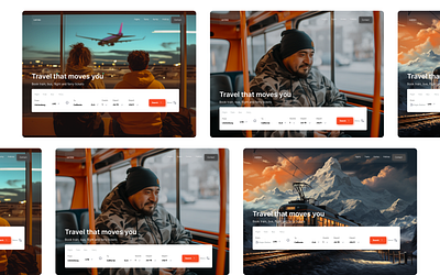 Larinka : All in one transportation for Europe agency website airline app best ui design design europe ferry flight illustration landing page landingpagedesign train transport transportation travel ui uiux ux website website design