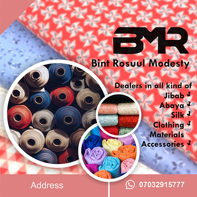 Bint Rosuul Modesty - Fabric and Accessories abaya accessories business clothing design graphic design jibab materials modest fashion nigeria silk