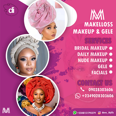 MakeUp by MA - Bridal, Daily, and Nude Makeup beauty bridal daily design gele graphic design ma makeup nigeria services