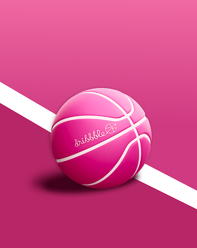 Hey Dribbble! Cuniverse is Here with My First 3D Shot! 3d 3d character 3d illustration abstract basketball branding dribbble graphic design icon 3d logo render template