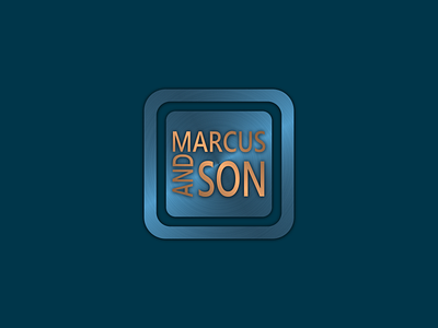 Marcus-And-Son-Logo app branding design graphic design illustration logo logos typography ui vector