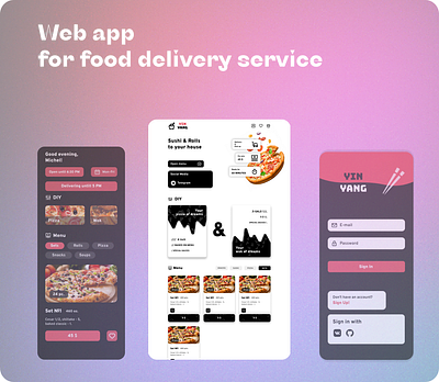 Food Delivery App app food delivery mobile ui ux web