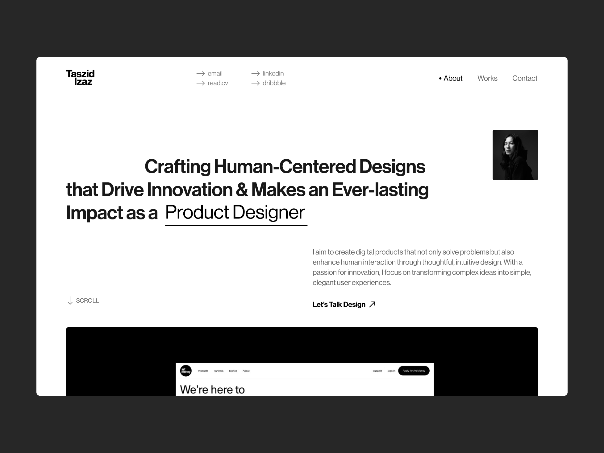 My Portfolio Website ( Under Progress ) agency black design landingpage minimal portfolio ui ux