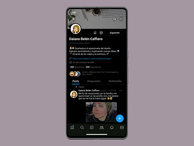 🐦 Recreación del perfil de Twitter (X) diseño figma interfazdeusuario serviceclubdesign servicedesign twitter uicamp uicampw24