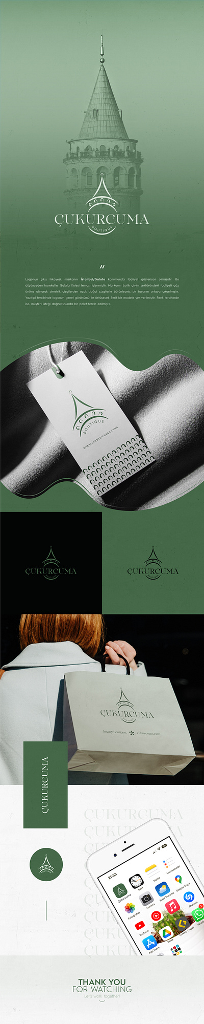 Çukurcuma Logo Design fashion galata istanbul logo design tower