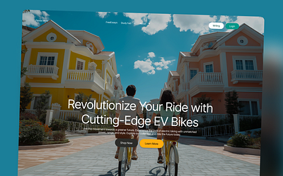 GET BIKES agency website app best ui design bikes branding design illustration landingpagedesign logo ride transportation ui website design