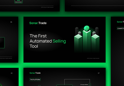 Sonar Trade Deck blockchain crypto crypto ai crypto pitch deck crypto sales deck fundraise illustration investor deck pitch deck pitchdeck presentation sales deck sales deck web3 salesdeck sonar trade sonar trade crypto sonartrade the logo guy thelogoguy web3