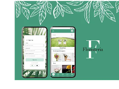 app para una floristería appdesing diseñoui ui ux