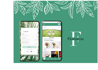 app para una floristería appdesing diseñoui ui ux