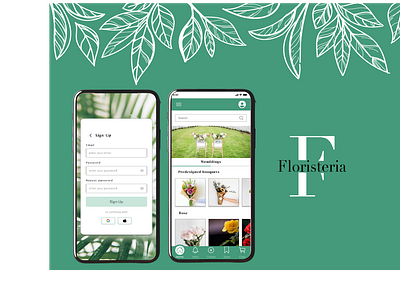 app para una floristería appdesing diseñoui ui ux