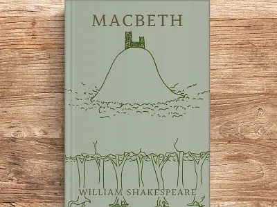 "Macbeth" Bookcover book cover book design design graphic design illustration macbeth scotland shakespeare typography