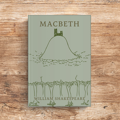 "Macbeth" Bookcover book cover book design design graphic design illustration macbeth scotland shakespeare typography