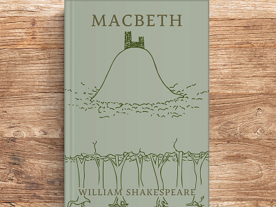 "Macbeth" Bookcover book cover book design design graphic design illustration macbeth scotland shakespeare typography