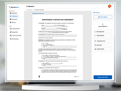 e-Sign Dashboard clean dashboard document management documents esign esign dashboard esignature management minimalist pdf converter productivity saas uiux webdesign