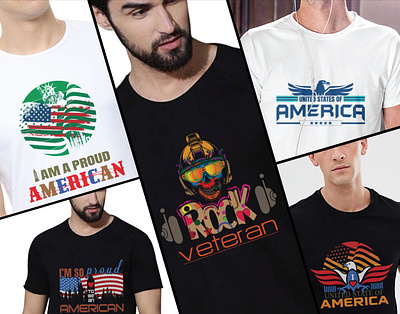 USA Veteran & Proud American Vector T-shirt Design 3d american flag tshirt design animation branding creative design custom tshirt design design graphic design illustration logo motion graphics proud american tshirt design tshirt design tshirt design templete united states tshirt design usa army veteran usa flag usa lover tshirt design vector graphic vector illustration