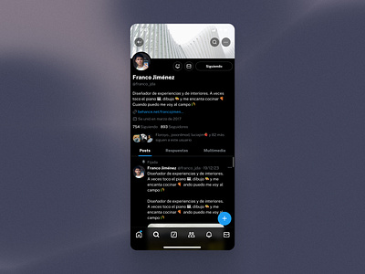 Perfil de Twitter service design club ui