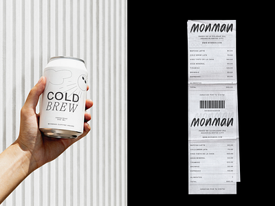 Monman brand identy branding coffee design drinks food and beverage graphic design identity illustration label logo packaging