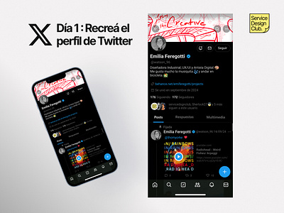Día 1: Recreá el perfil de Twitter service design club ui camp