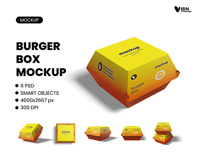 Burger Box Mockup restaurant