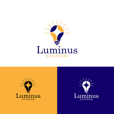 Luminus_bulb_electrical_logo brandiderntity branding brandmark bulb logo companylogo design graphic design icon illustrator logo luminous