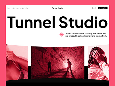 Tunnel Studio - Agency Website agency branding design minimalistic studio