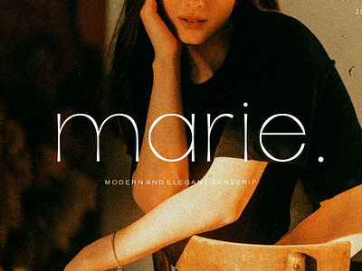 Marie / Display San Serif branding design elegant font font logo font sanserif type typography