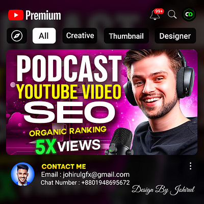 Thumbnail Design for youtube creativedesigner johirolgfx johirulgfx minimalistthumbnail modern thumbnail youtubethumbnail