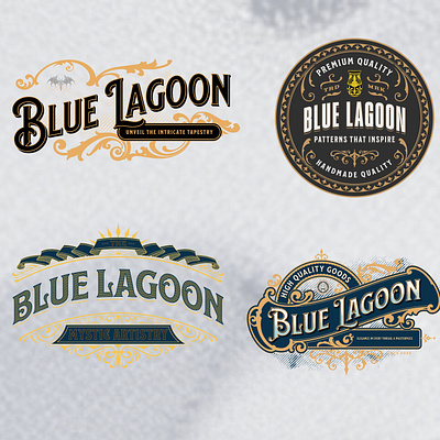 Blue Lagoon Logo Concepts 3d branding des design graphic design illustration logo vector