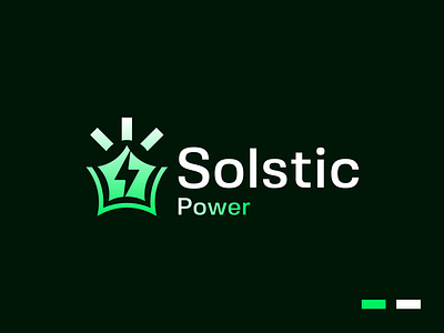 Solstic Power Logo, Green Energy Logo brand brand design brand mark branding branding logo design energy green green energy green power logo identity logogrid power logo power plan solar solar brand solar branding solar energy solar power solstic power