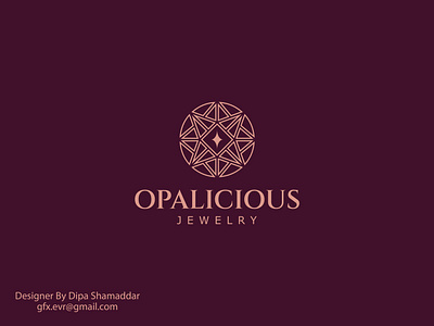 Opalicious Jewelry Logo design 99design branding creative logo design graphic design illustration logo logomark logotype ui