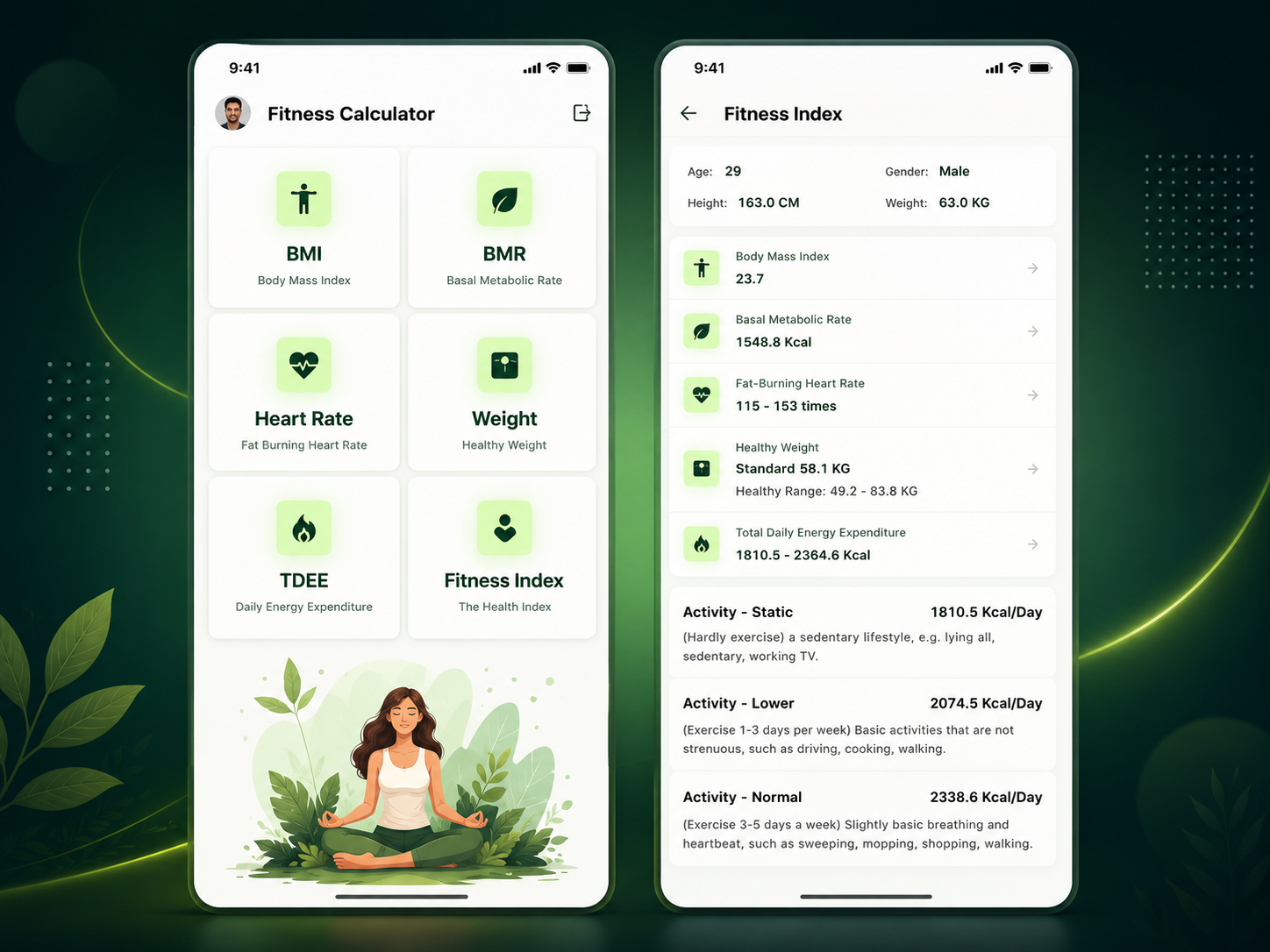 Fitness Calculator app design branding daily fitness design fitness fitness app fitness point goal ui uiux ux workout