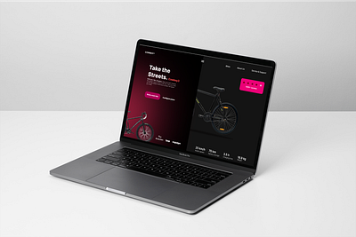 Bike web landing page concept bike landing page bikewebpage ui