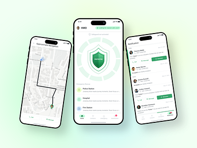 HMO - Help Me Out app design branding connetions contacts design emergency help live location location sos sos app ui uiux ux