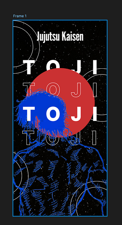 Toji Fushiguro POSTER DESIGN JJK ANIME anime figma japan jjk megumi poster shibuya toji ui vectors