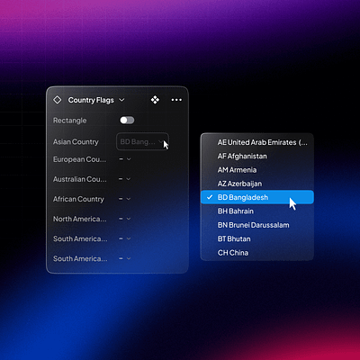 Country Flag-UnifiedUI component components design figma flag properties ui uiux unified ui unifiedui ux variant