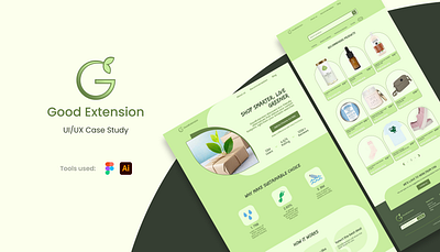 GoodExtension - A Chrome Extension | UI/UX Case Study case study chrome extension design extension design goodextension landing page logo design ui design uiux web design